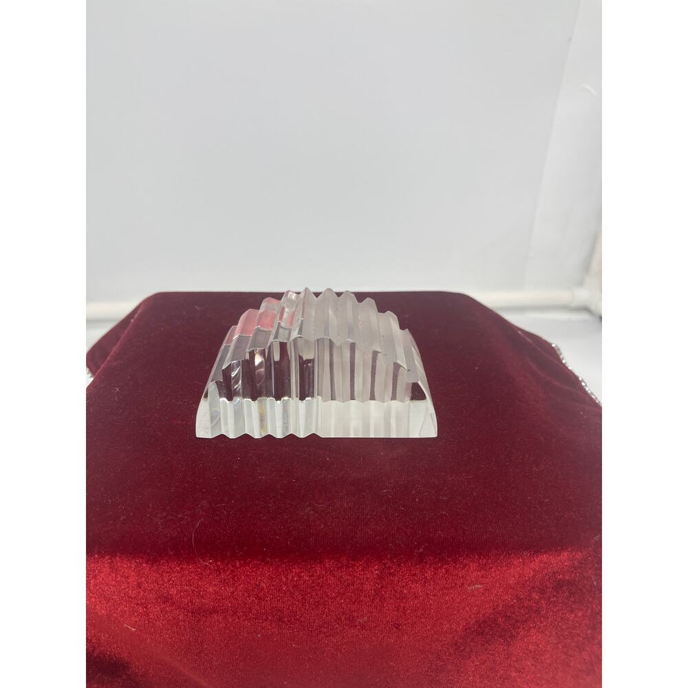 Rogaska Solvenia Paperweight Lead Crystal Desk Decor Svinceni Kristal